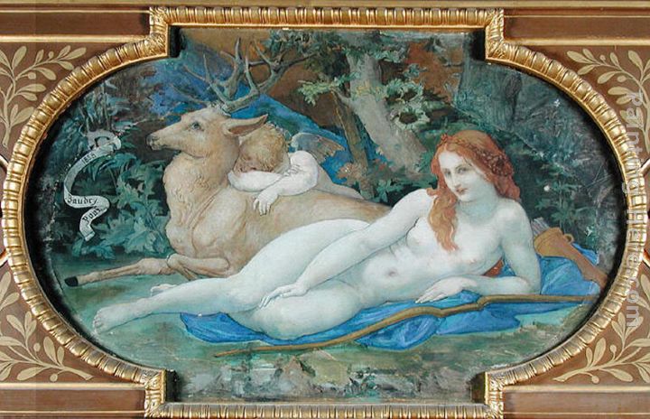 Diana in Repose painting - Paul Jacques Aime Baudry Diana in Repose art painting Diana in Repose painting - Paul Jacques Aime Baudry Diana in Repose art painting